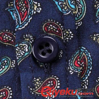 春季男士衬衫批发代理指南 韩版修身潮流商务休闲印花纯棉衬衣